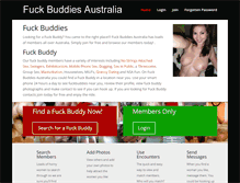 Tablet Screenshot of fuckbuddiesaustralia.com.au